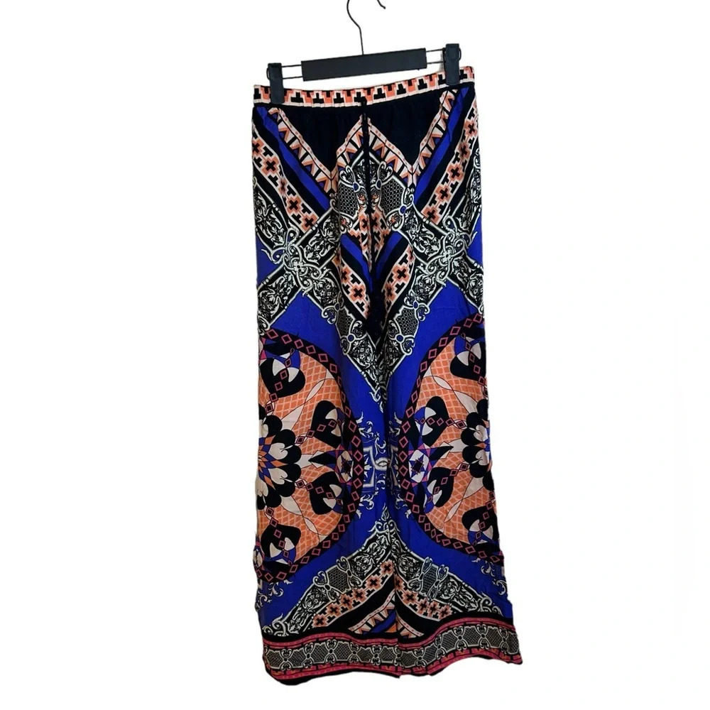 Forever 21 Vibrant Patterned Wide Leg Pants